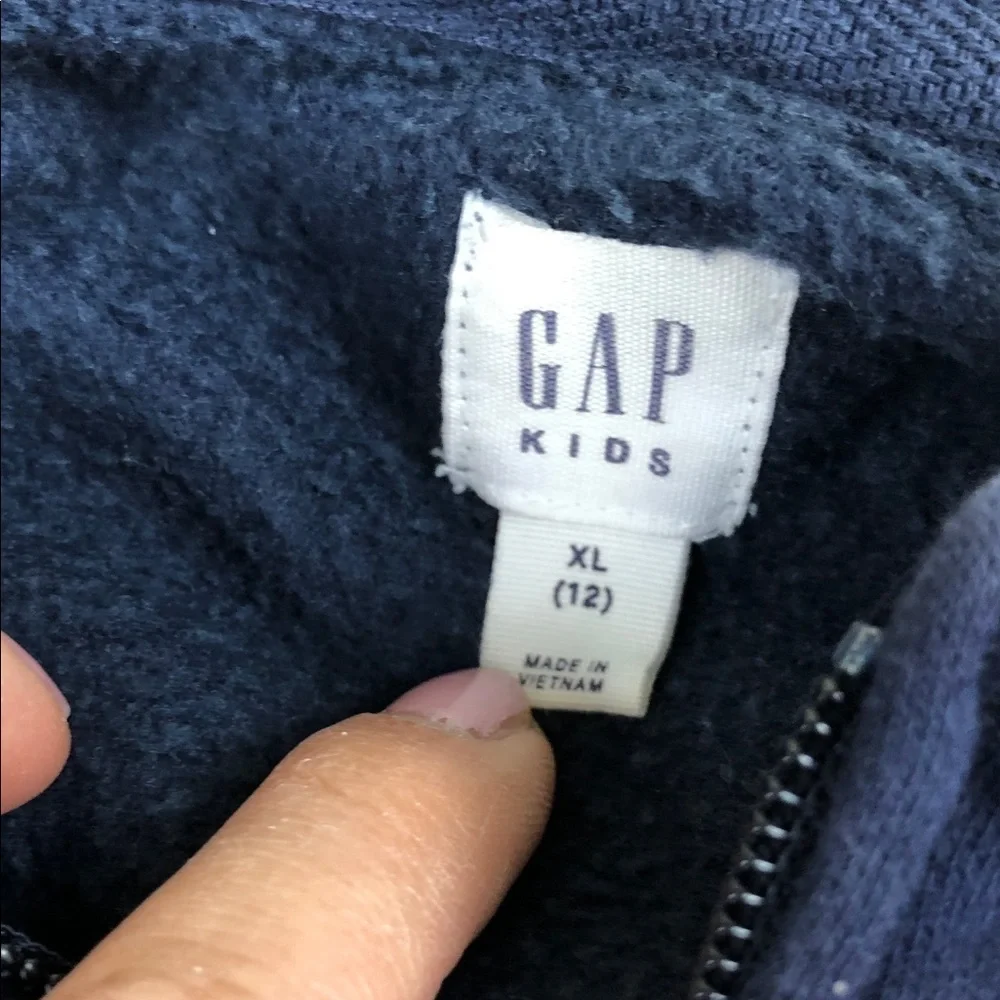GAP Kids Dark Blue Hoodie with Pink Logo (K1)